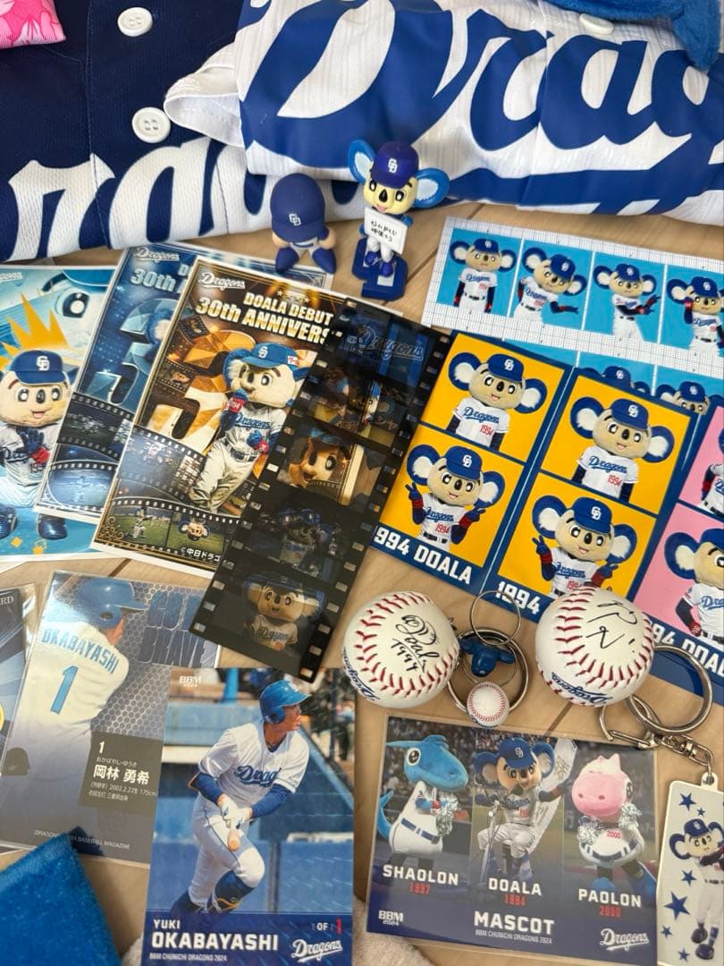 中日ドラゴンズ 応援グッズ タオル ユニフォーム ガチャガチャ まとめ売り