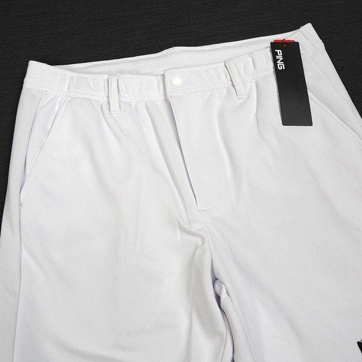 新品 ピン ゴルフ コンパクト ニット ストレッチ パンツ テーパード L