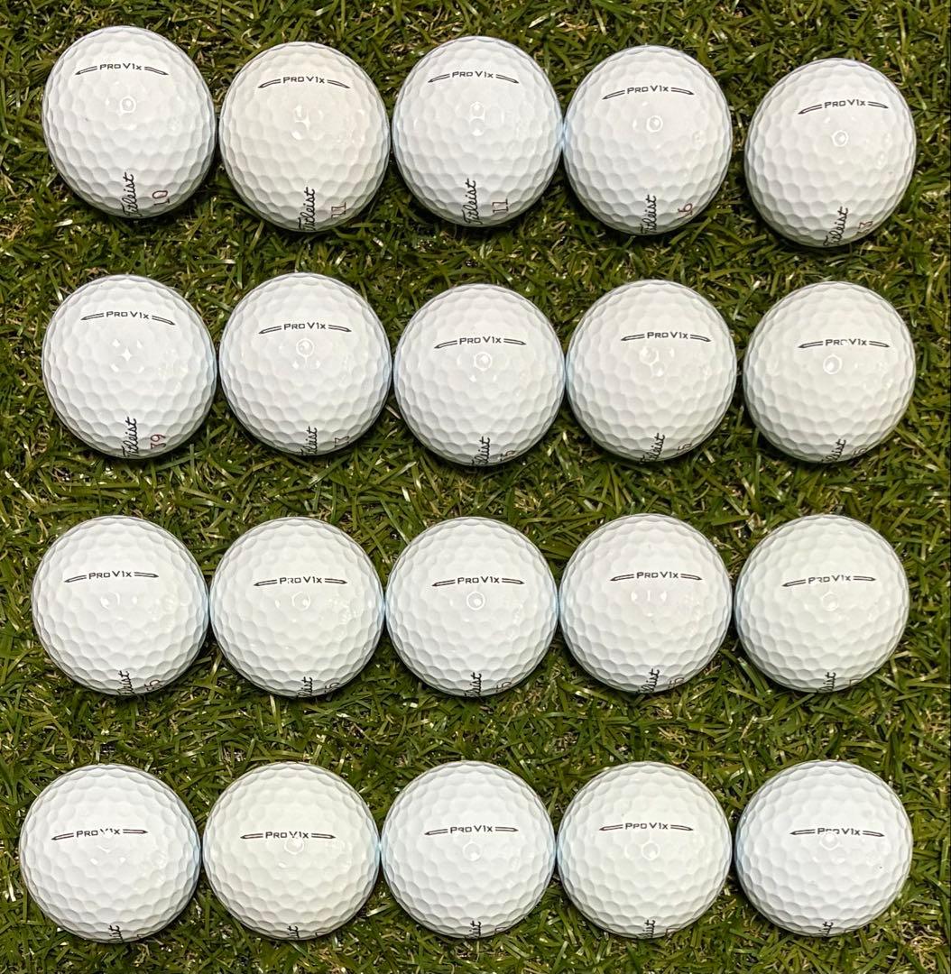最終値下げ！474★S・Aランク★タイトリスト ProV1x Wナンバー 20球
