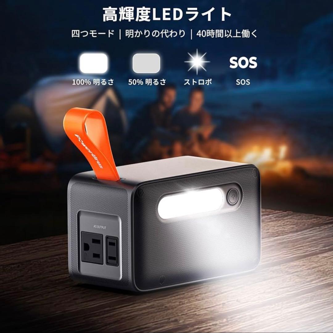 【新品未開封】ポータブル電源 小型 89.6Wh PD100W キャンプ 車中泊
