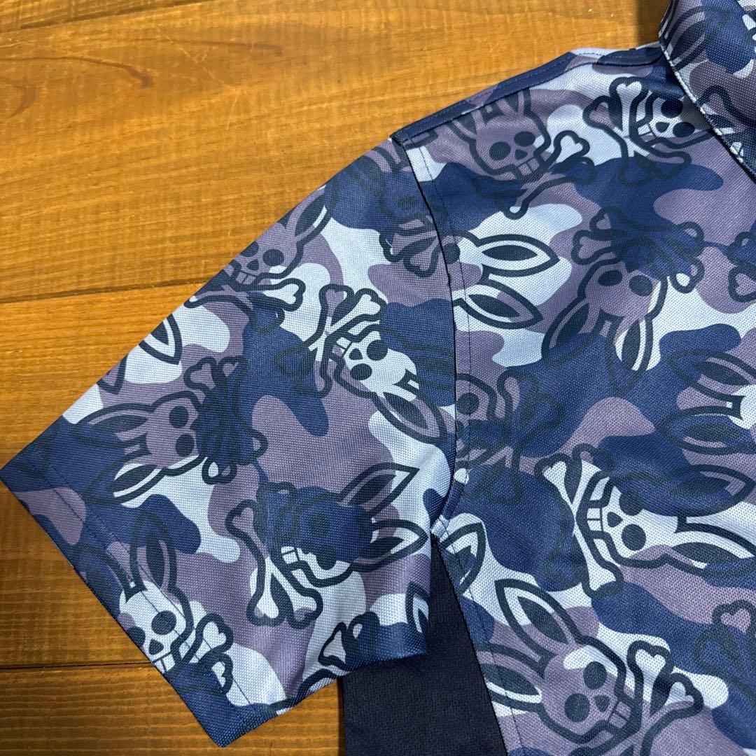 美品　サイコバニー　ポロシャツ　Lサイズ　総柄