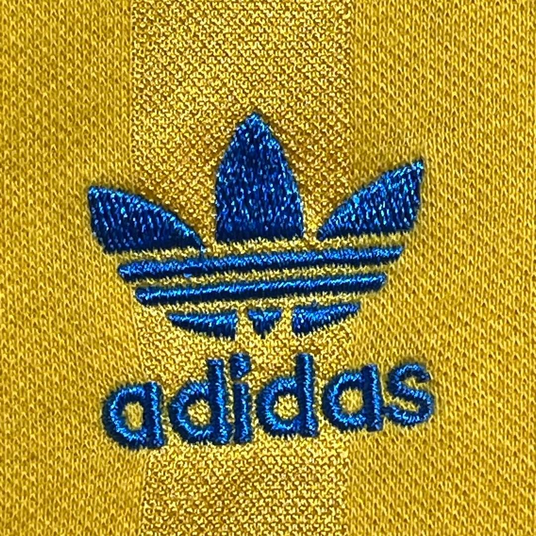 アディダスオリジナルス　ゲームシャツ　2XL イエロー　刺繍ロゴ　ブラジル代表