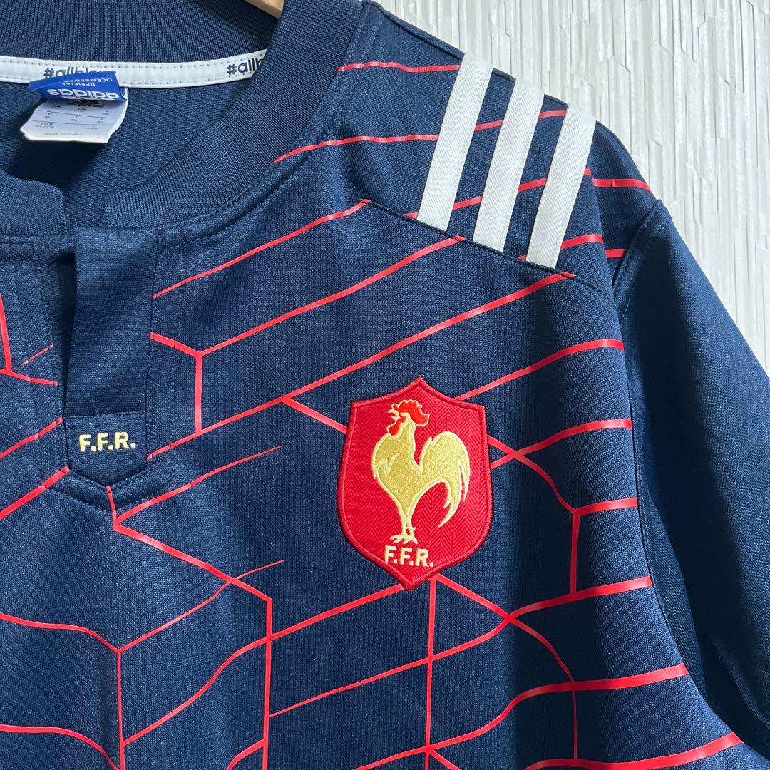 美品　adidas アディダス　フランス代表　ラグビー　ユニフォーム　レプリカ