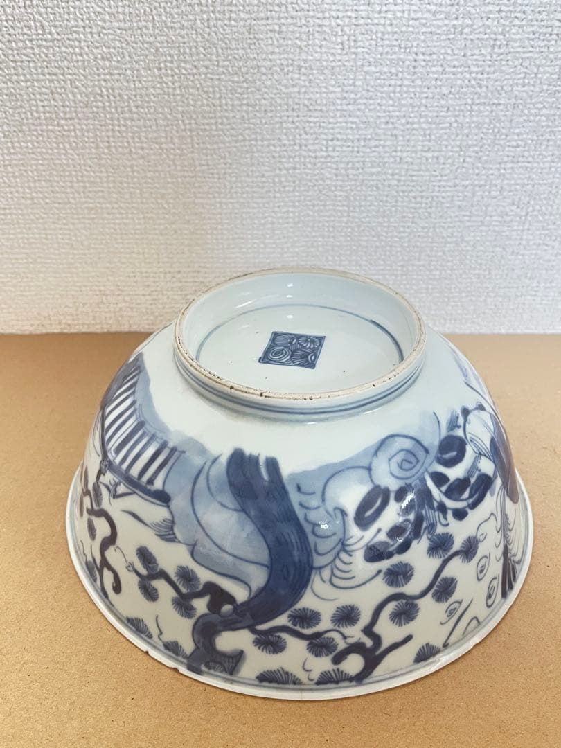 中国美術　清時代人物紋 茶碗 染付 鉢 時代物