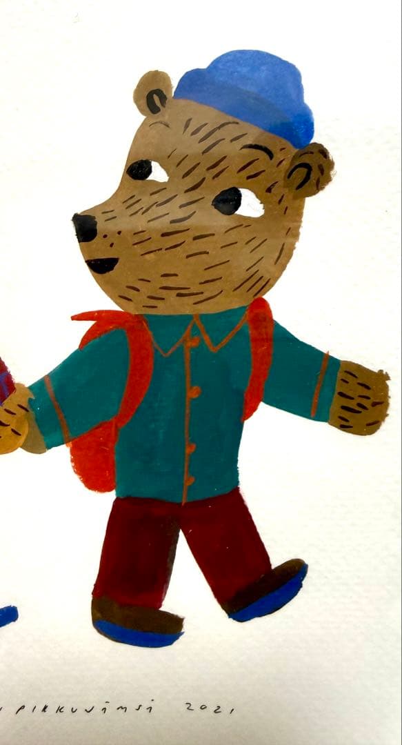 ★マッティ・ピックヤムサ　クマのイラスト　直筆サイン入り