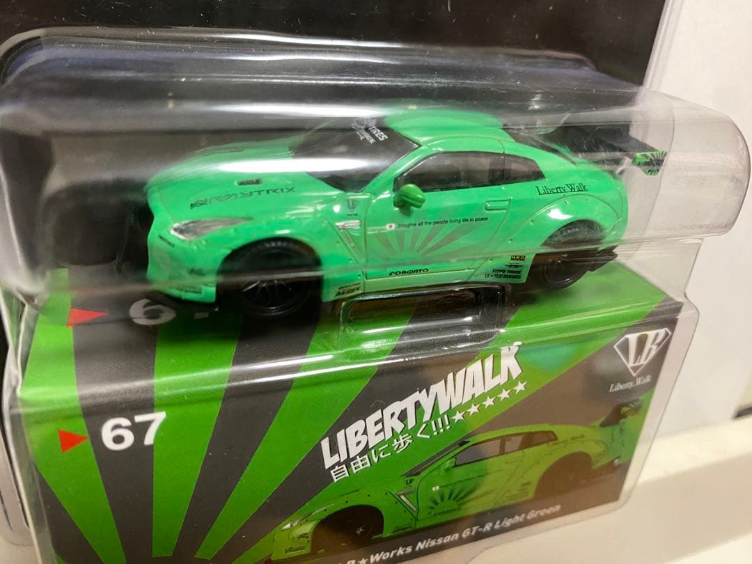 MINI GT 67 LB★Works Nissan GT-R ライトグリーン