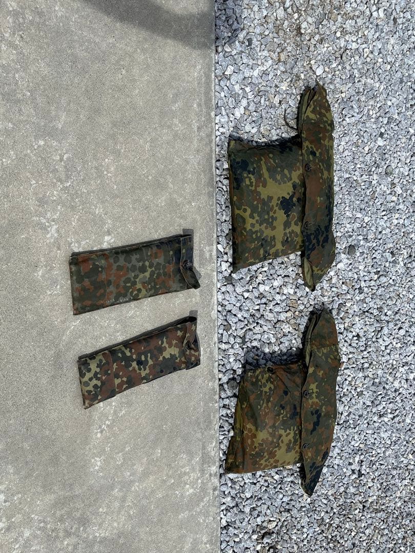 ドイツ軍　パップテント　薪ストーブ穴有り　付属品全部揃ってます