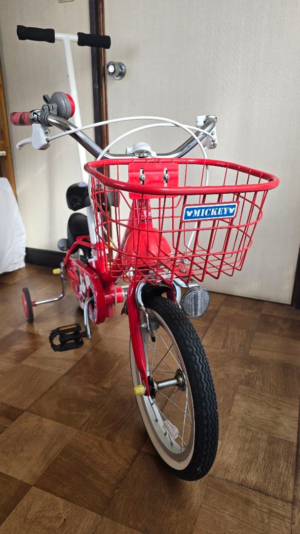 【sora品】ミッキー 14インチ 幼児用自転車　子供　ディズニー　栃木県