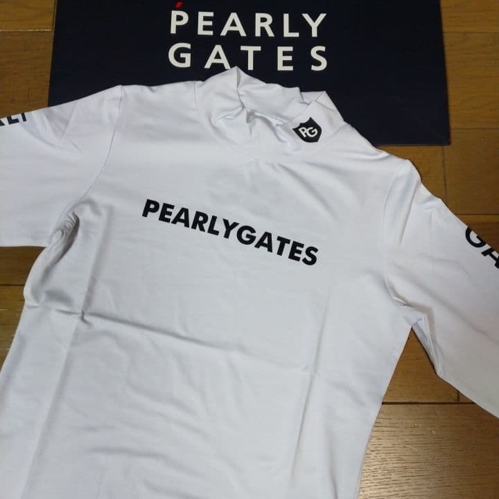 ⭐新品⭐PEARLYGATES⭐長袖モック⭐白⭐M⭐