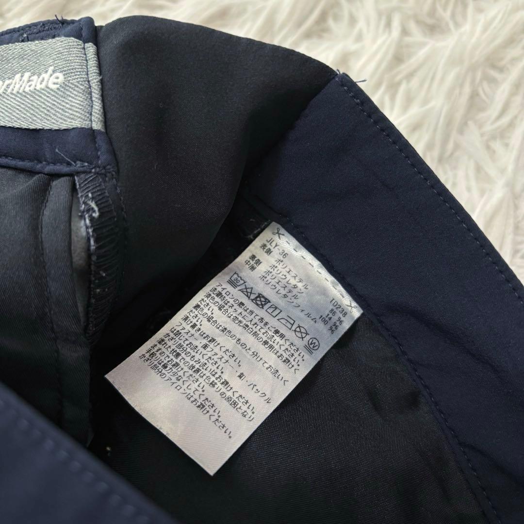 テーラーメイド パンツ ネイビー 裏起毛 ストレート ゴルフウェア シンプル