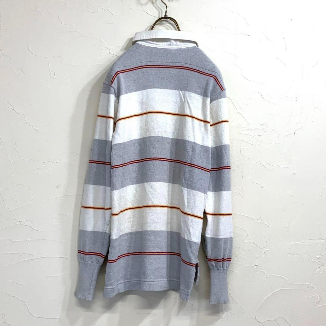 希少 80‘s 茶タグ THE NORTH FACE ボーダー ラガーシャツ