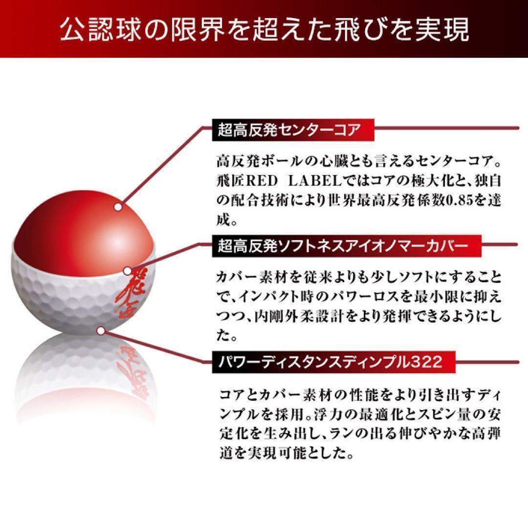 新登場! 世界最高反発でさらに飛ぶ! ワークスゴルフ ニュー飛匠レッドラベル 極
