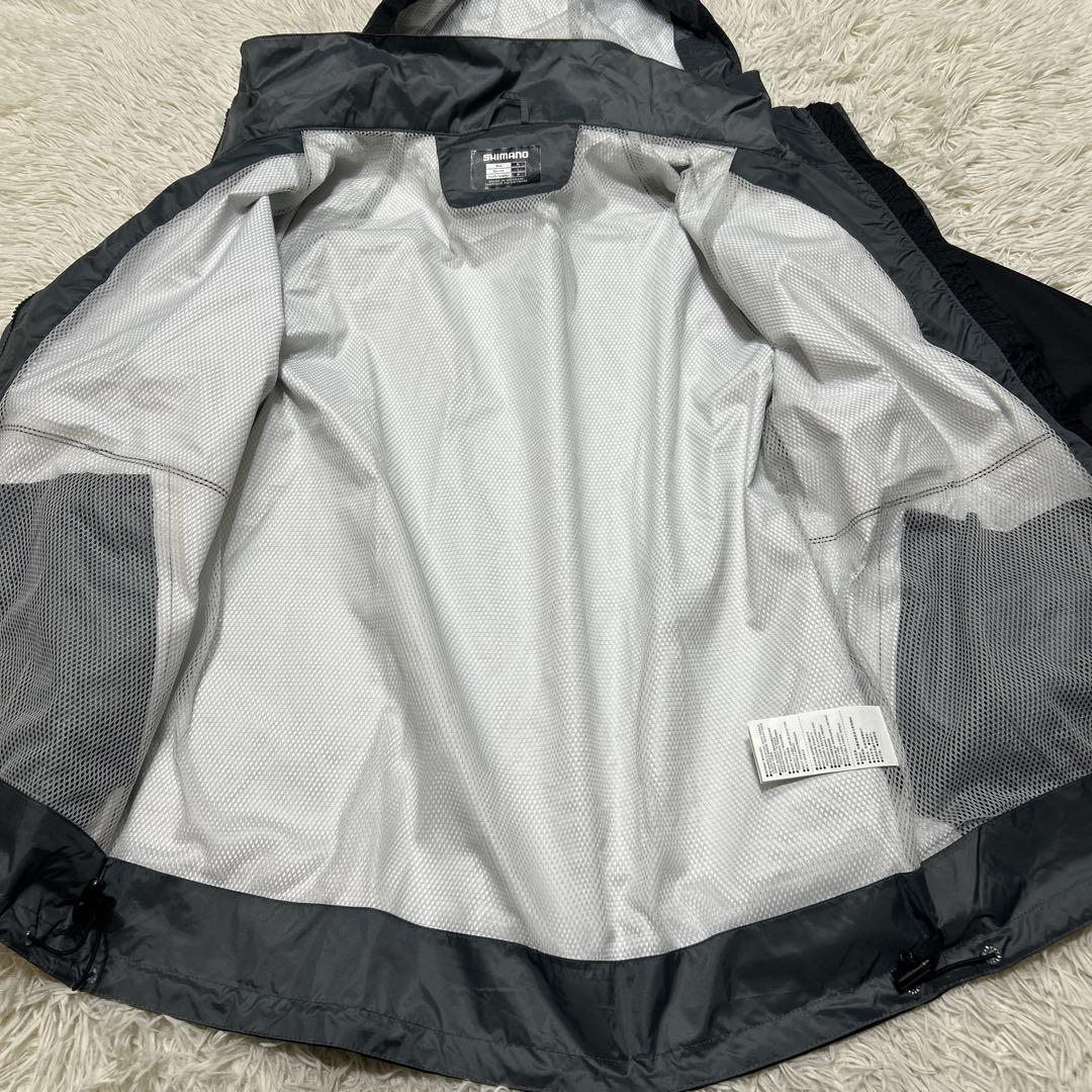 未使用　シマノ　防水ドライシールド　ナイロン　フィッシングジャケット　XL 黒
