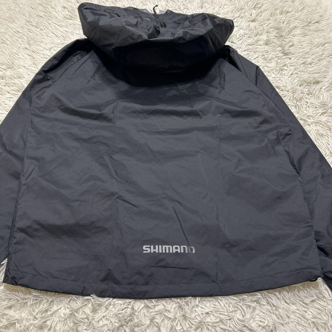 未使用　シマノ　防水ドライシールド　ナイロン　フィッシングジャケット　XL 黒