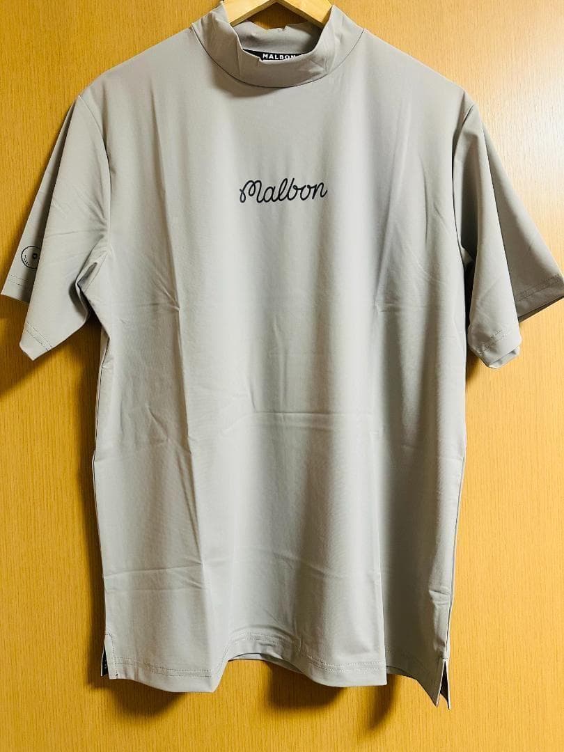 マルボンゴルフ モックネック シャツ メンズウェア トップス 半袖 灰色XXL