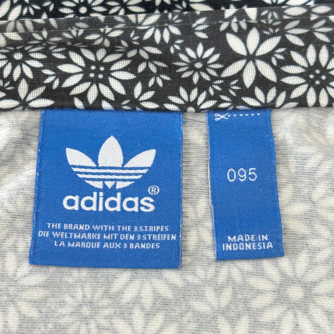 adidas アディダス FLOWER TT 黒/花柄 トラックジャケット S