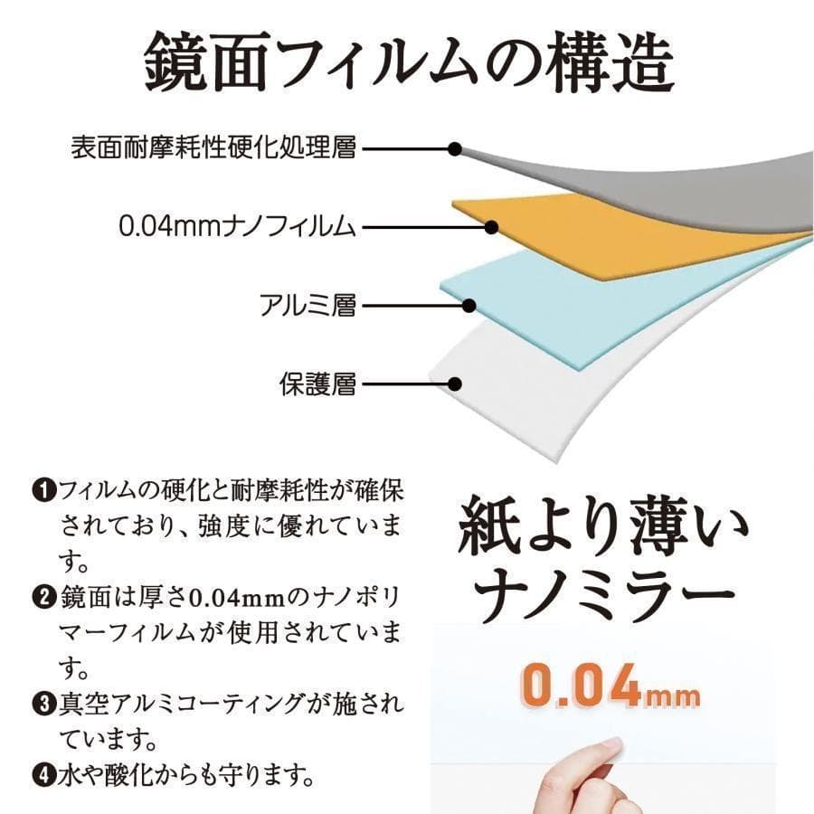 割れない スタンドミラー 全身鏡 ダンスミラー 100×160 黒 2107