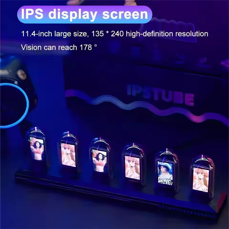 未開封 新品 ニキシー管 時計 IPSTUBE H401