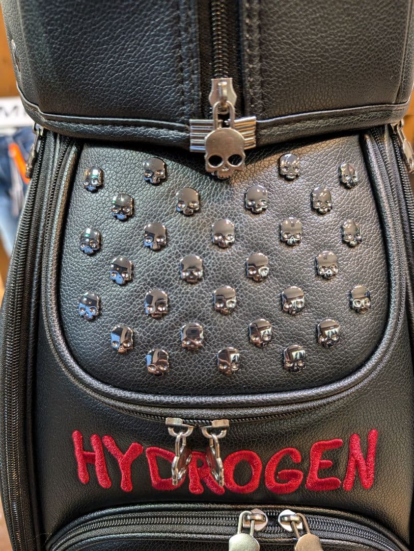て*お様 HYDROGEN スカルデザイン キャディバッグ