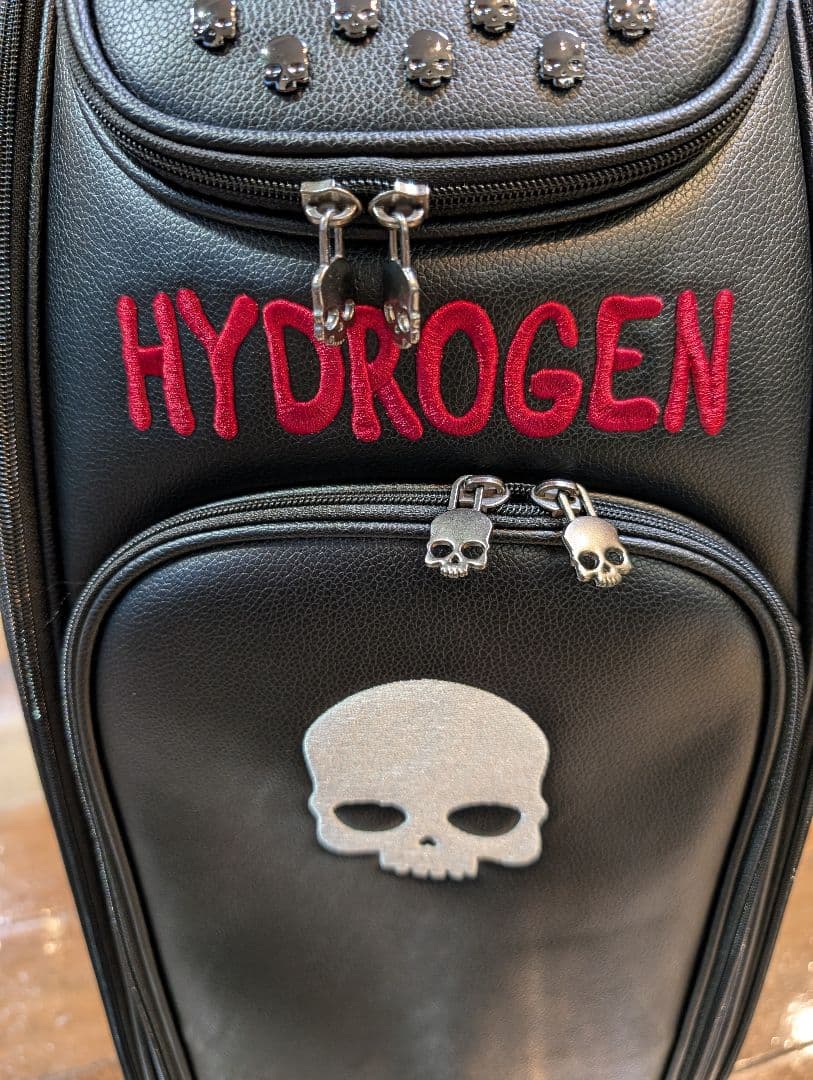 て*お様 HYDROGEN スカルデザイン キャディバッグ