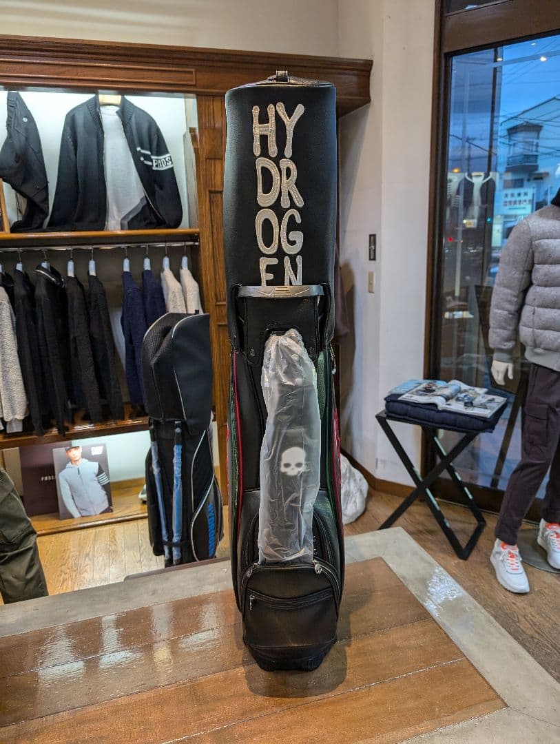 て*お様 HYDROGEN スカルデザイン キャディバッグ