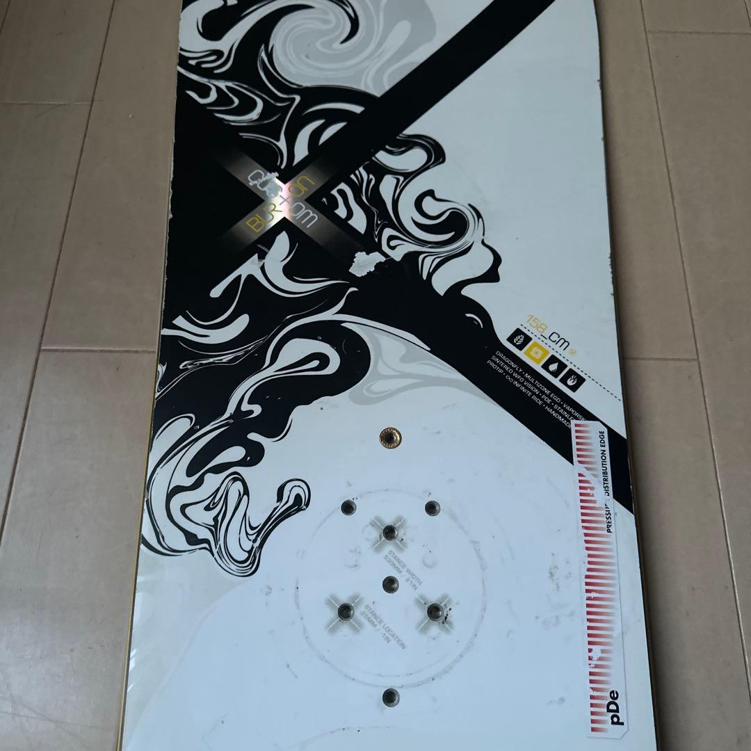 Burton custom x バートンカスタムXスノーボード白