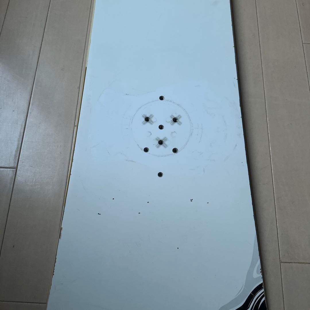 Burton custom x バートンカスタムXスノーボード白