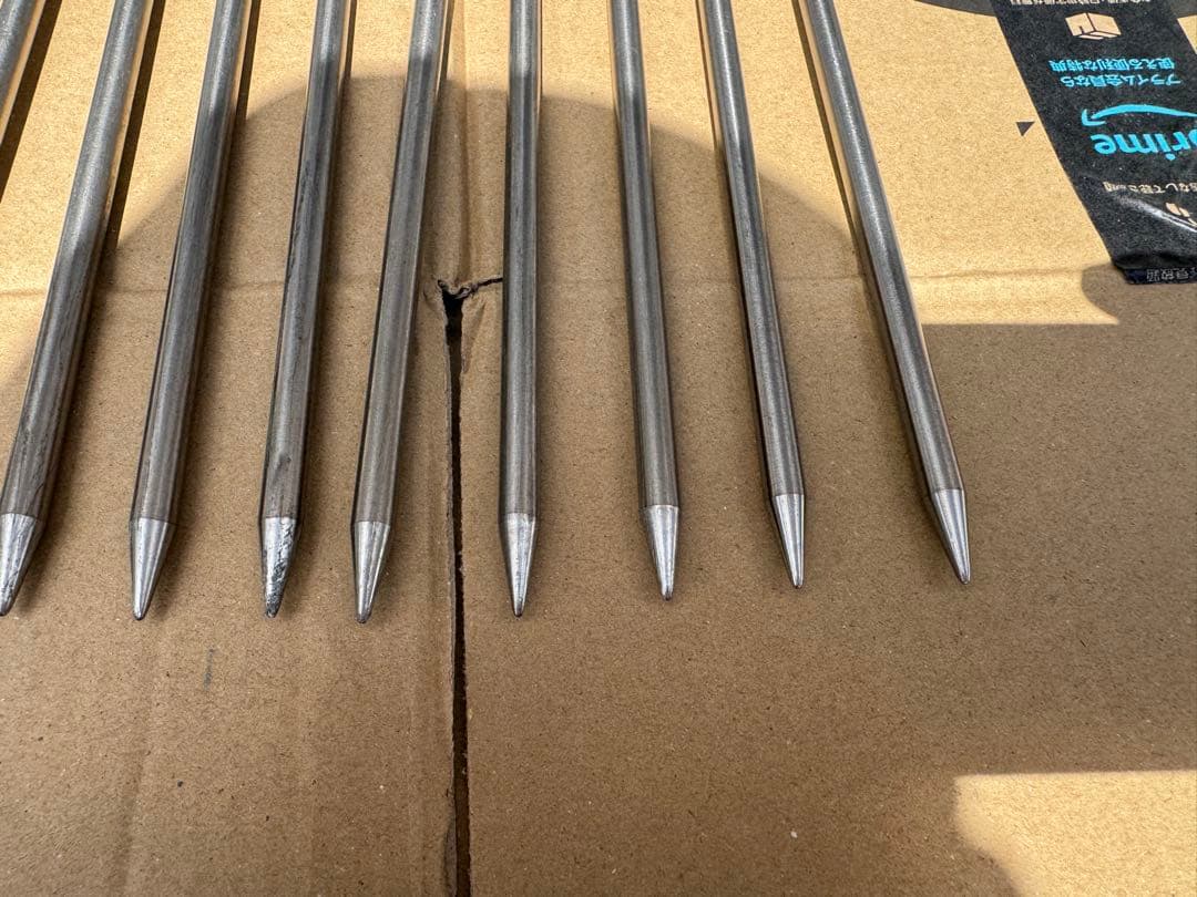 FIELDOOR チタンペグ　24cm 24本　フィールドア　ペグ　チタン