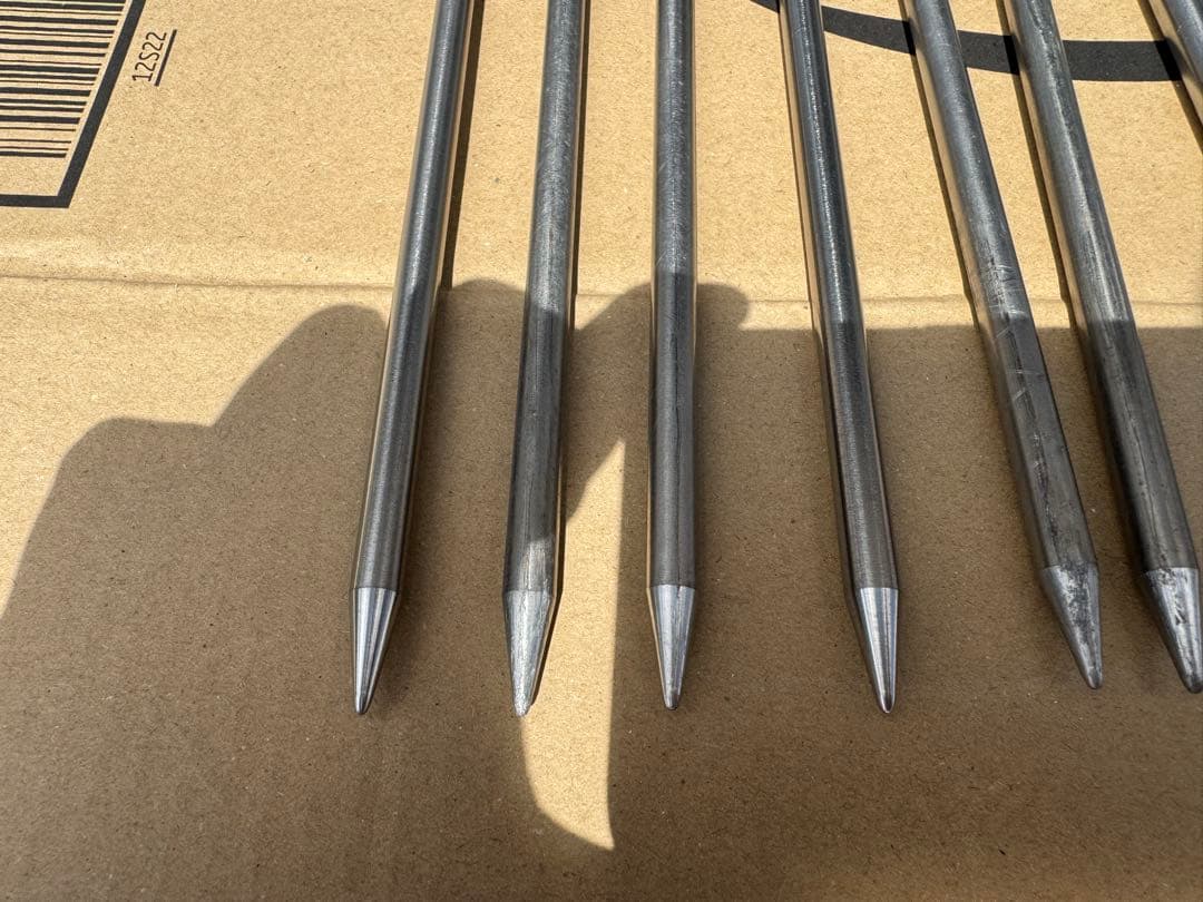 FIELDOOR チタンペグ　24cm 24本　フィールドア　ペグ　チタン