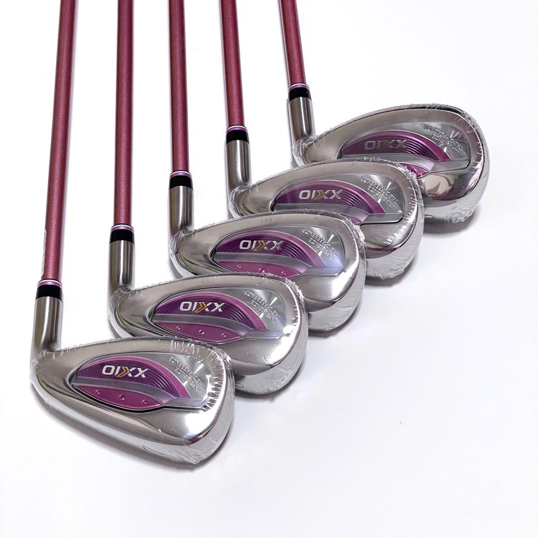 ゼクシオ13 アイアンセット レディース L ボルドー ピンク 赤 新品