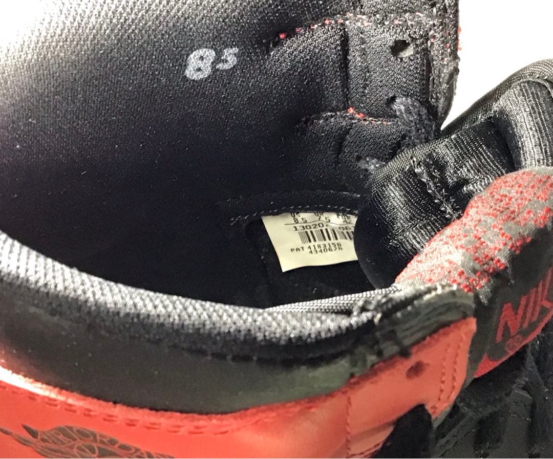 美 NIKE 1994 AIR JORDAN 1 エアジョーダン 1 黒赤 古着