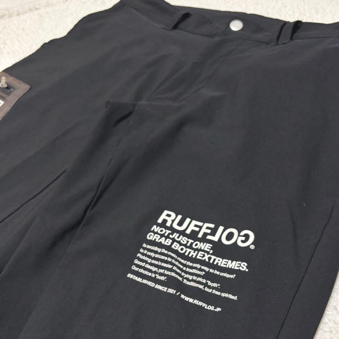 RUFFLOG ラフロッグ サイドポケット ストレッチパンツ 黒 XL
