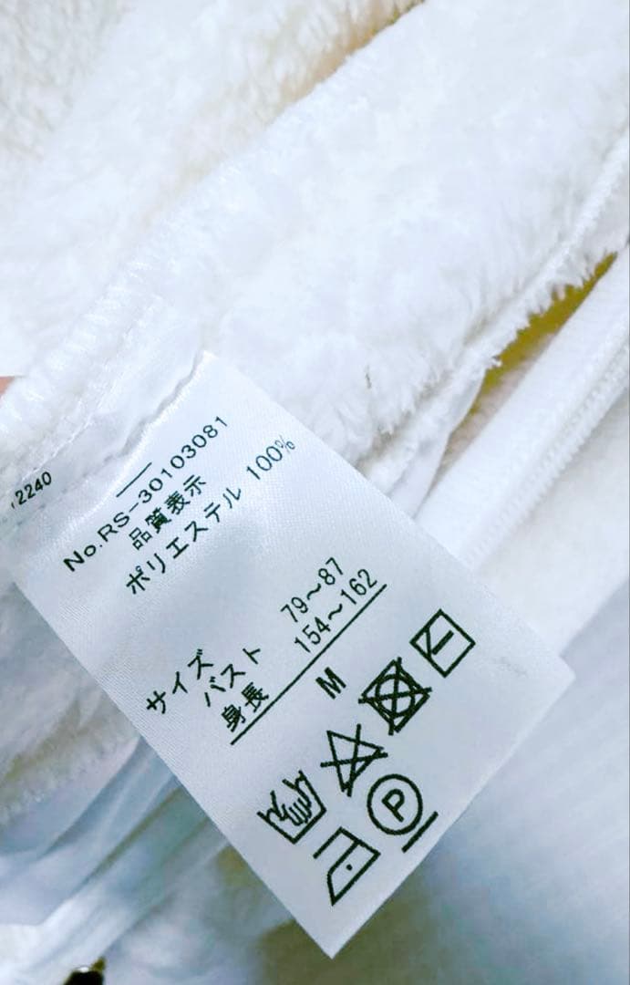 新品未使用品⭐︎リエンダスエルタ　リエンダゴルフ　もこもこパーカー　白　ゴルフ　M
