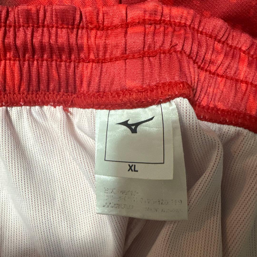 Mizuno バレーボールパンツ XL レッド/ブラック