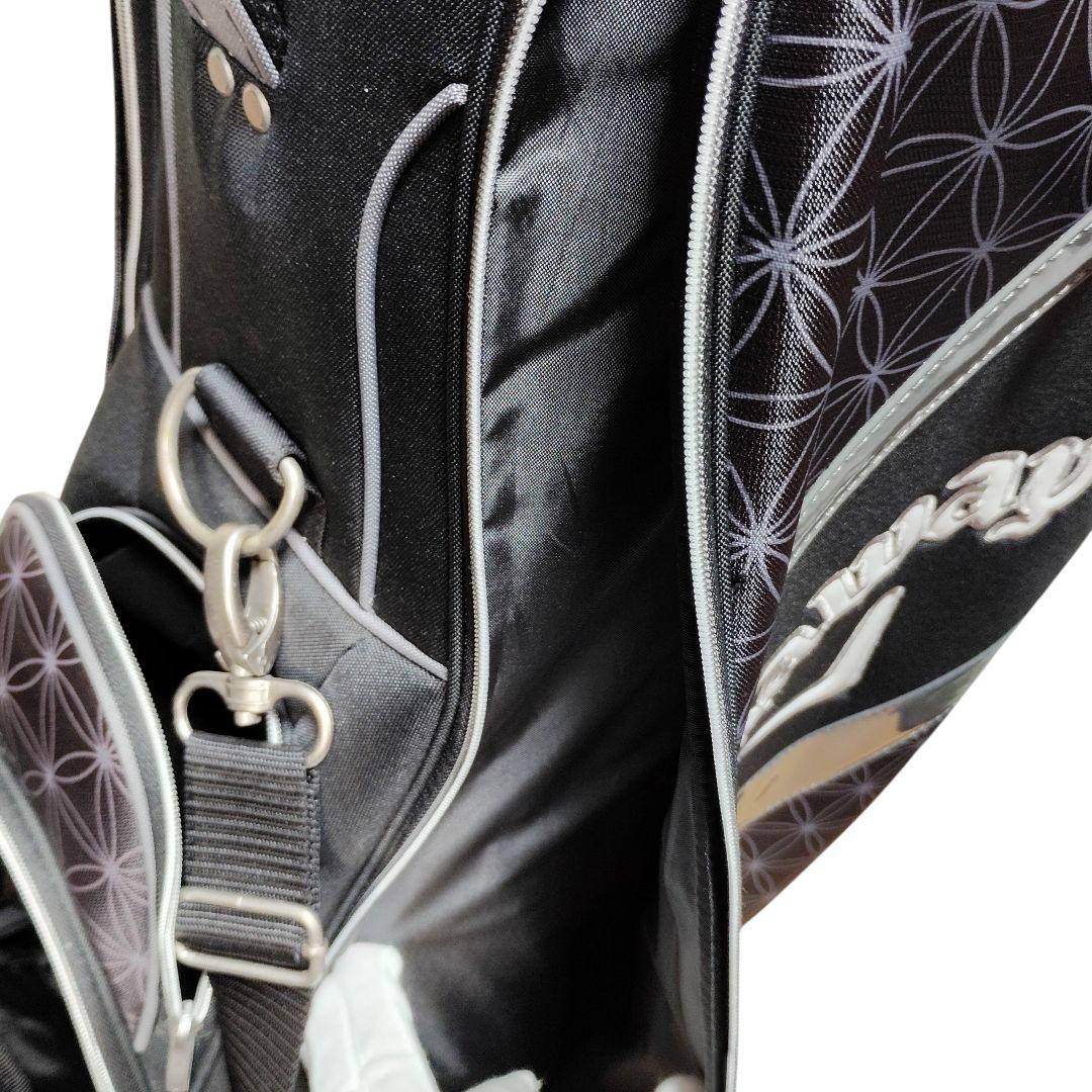 Callaway Solaire ゴルフバッグ ブラック ヘッドカバー付き
