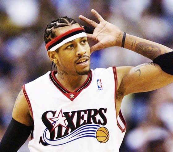 【最安値】アレン・アイバーソン♡ユニフォーム NBA 白×黒×赤 76 3番