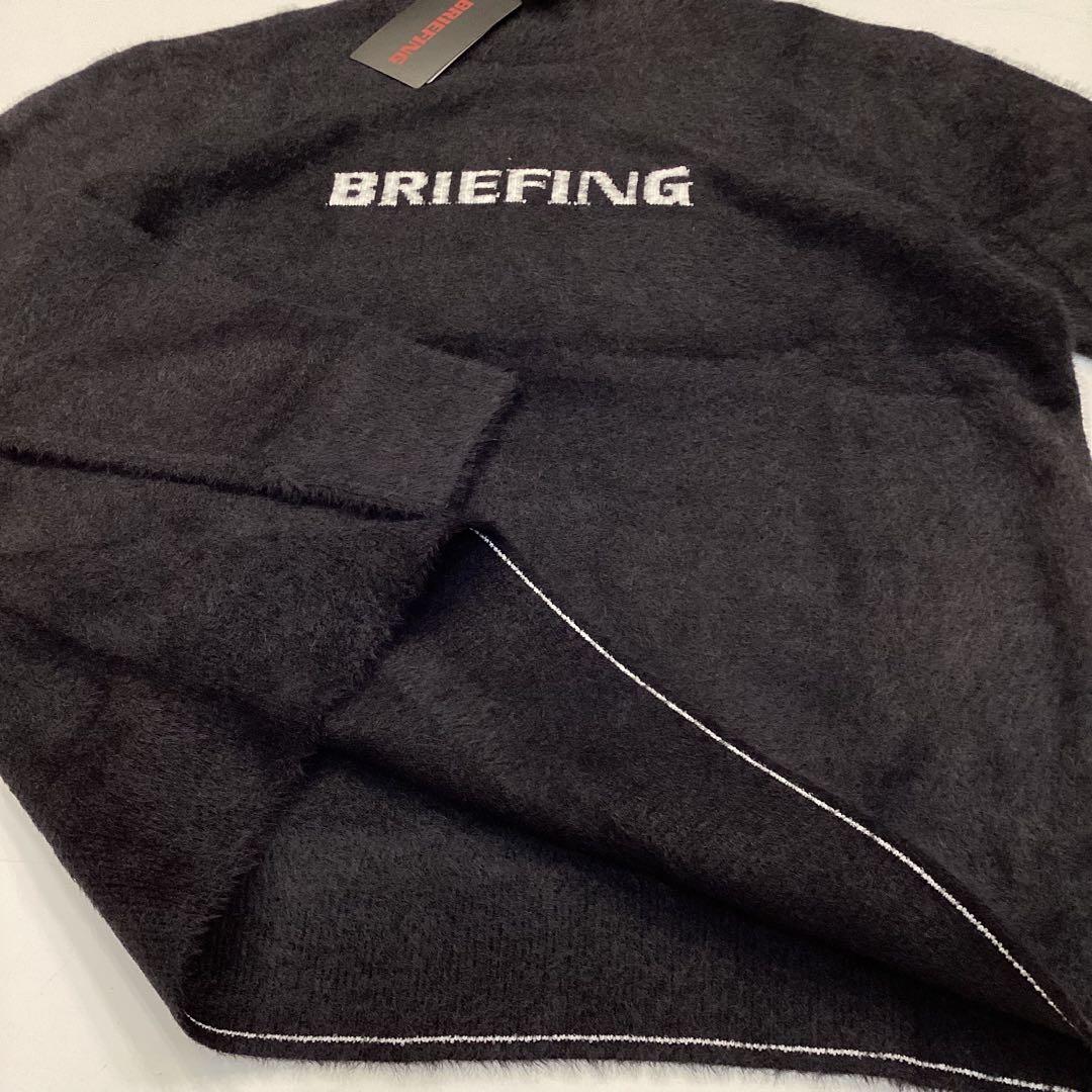 新品　BRIEFING SHAGGY LOGO TURTLENECK KNIT
