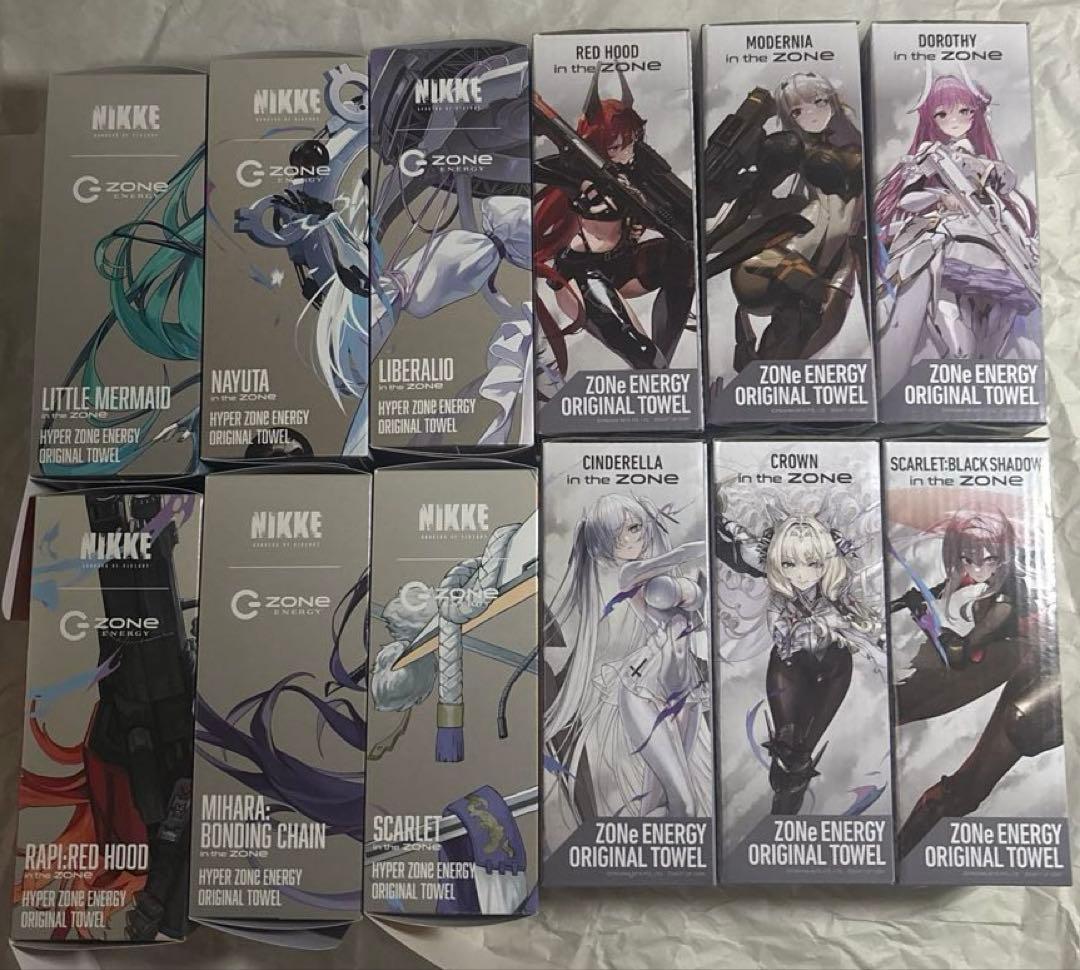 ZONE 勝利の女神NIKKE コラボ　オリジナルタオル全12種セット