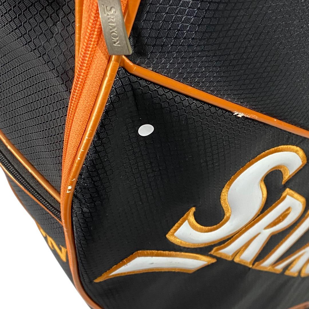 SRIXON スリクソン キャディバッグ ブラック オレンジ ロゴ柄 ゴルフ