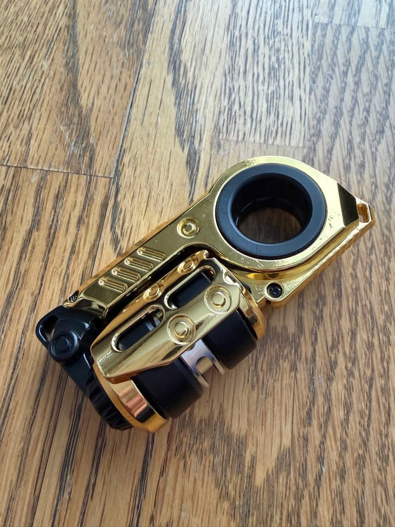 新品 フィジェットトイ スタングレネード 音叉内蔵 EDC スライダー ゴールド