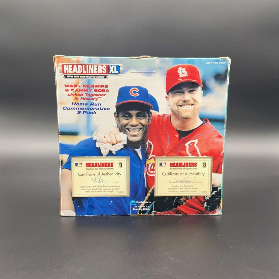 1998年MLB記念フィギュア サミーソーサ マークマグワイア ヘッドライナーズ