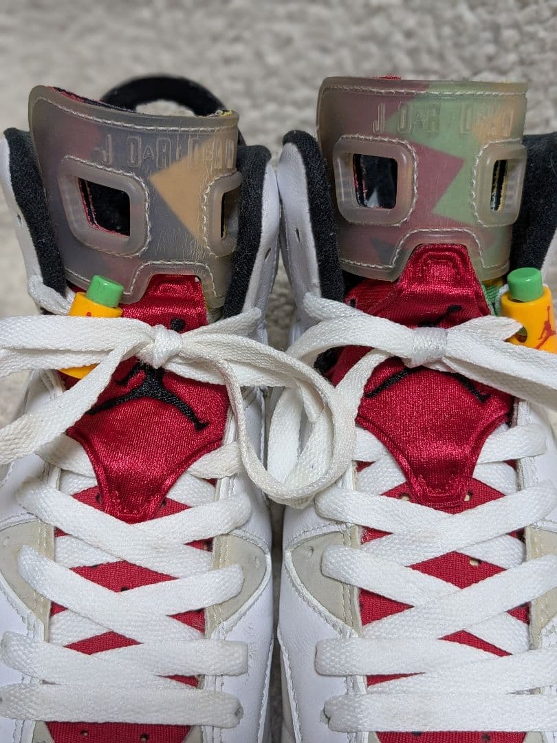 Air Jordan 6 ホワイト/レッド25cm