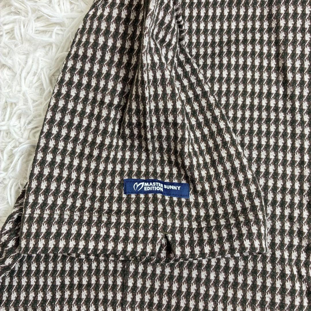 美品　サイズ　5 マスターバニーエディション 半袖ポロシャツ 千鳥 カーキ系