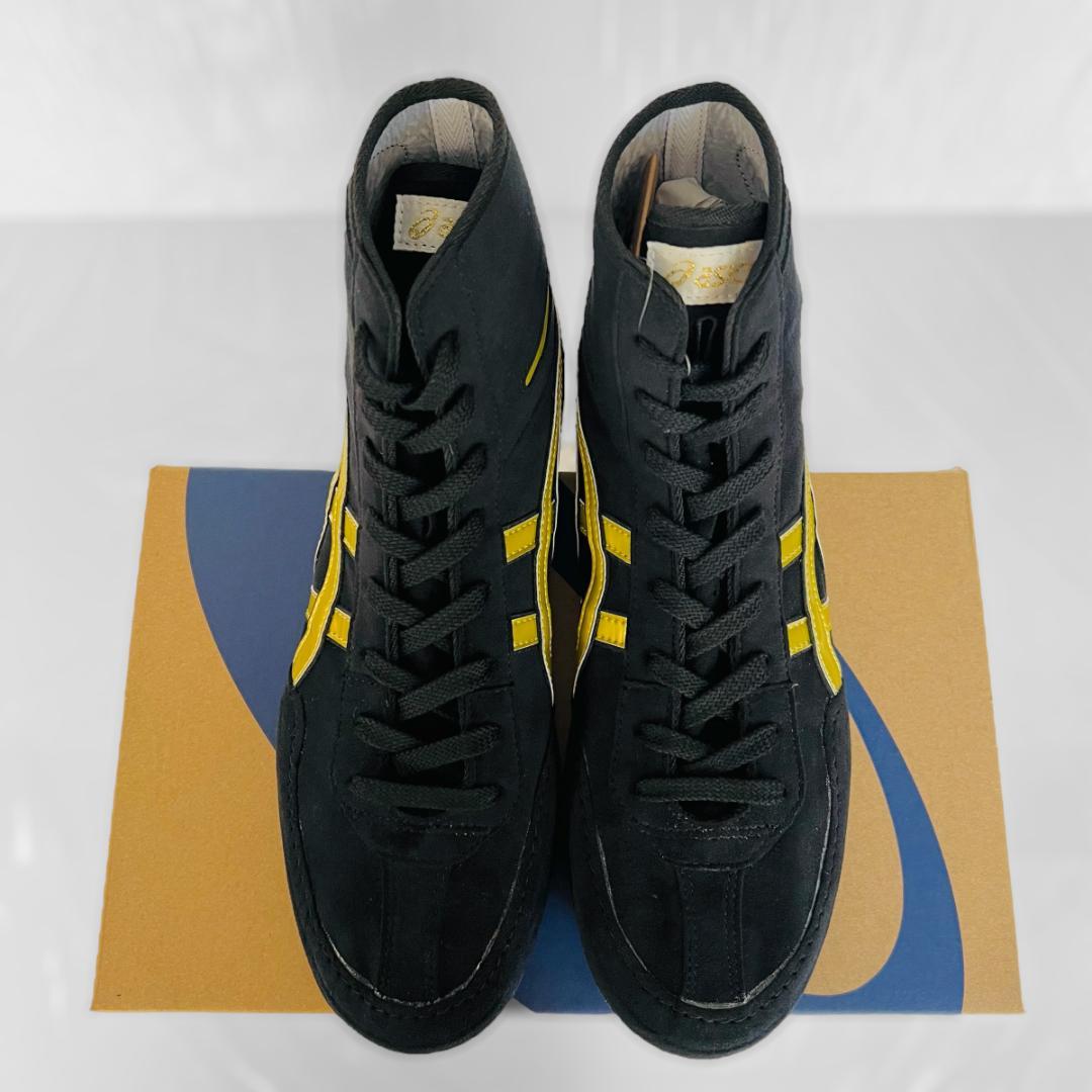 アシックス レスリングシューズ 黒xゴールド US10.5/27.5cm