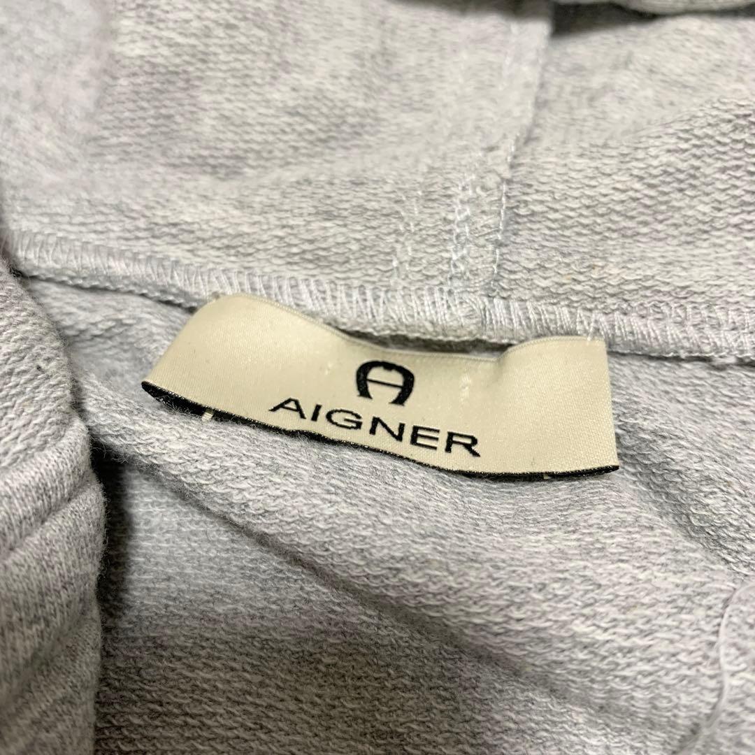AIGNER アイグナー セットアップ ジャージ パーカー ロゴ刺繍 L