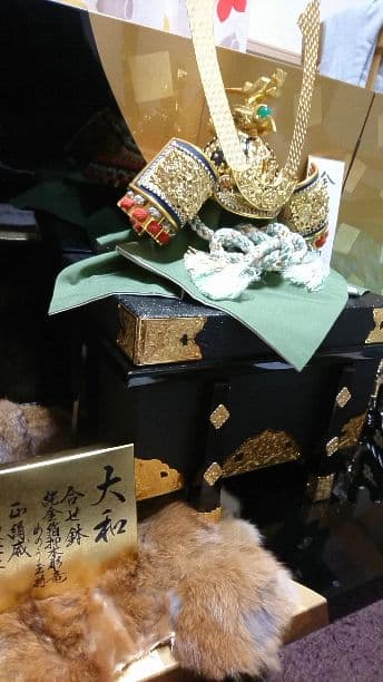 最終値下げ！金箔、漆塗り平飾り兜 フルセット