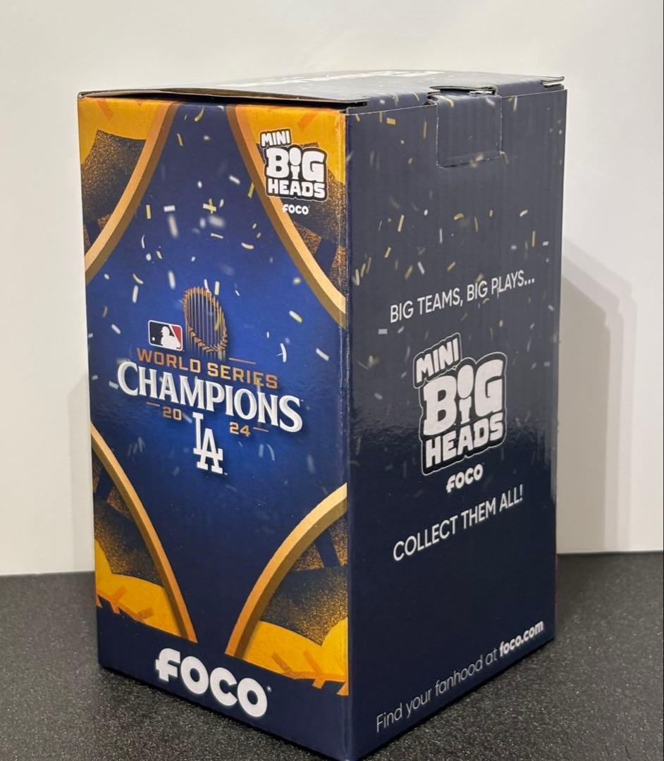 【大谷翔平】ワールドシリーズチャンピオン ゴールドジャージミニボブルヘッド 新品