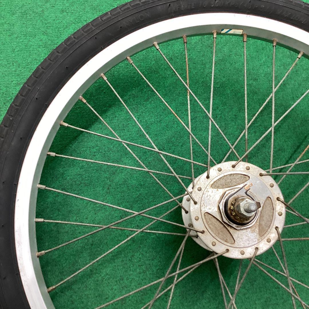 アルミホイール　20x1.75 前輪　タイヤ付　ハブダイナモ　フロント　J1端子