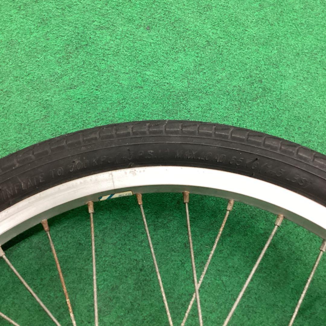 アルミホイール　20x1.75 前輪　タイヤ付　ハブダイナモ　フロント　J1端子