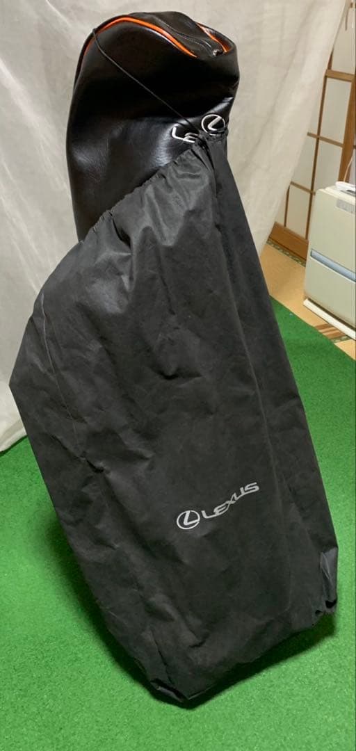 レクサスゴルフバック　オレンジ　黒